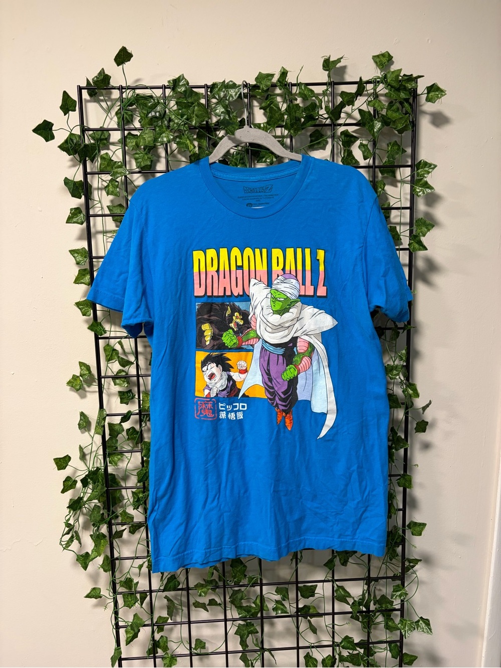 Dragon Ball Z Blue Graphic Tee featuring Piccolo & Gohan